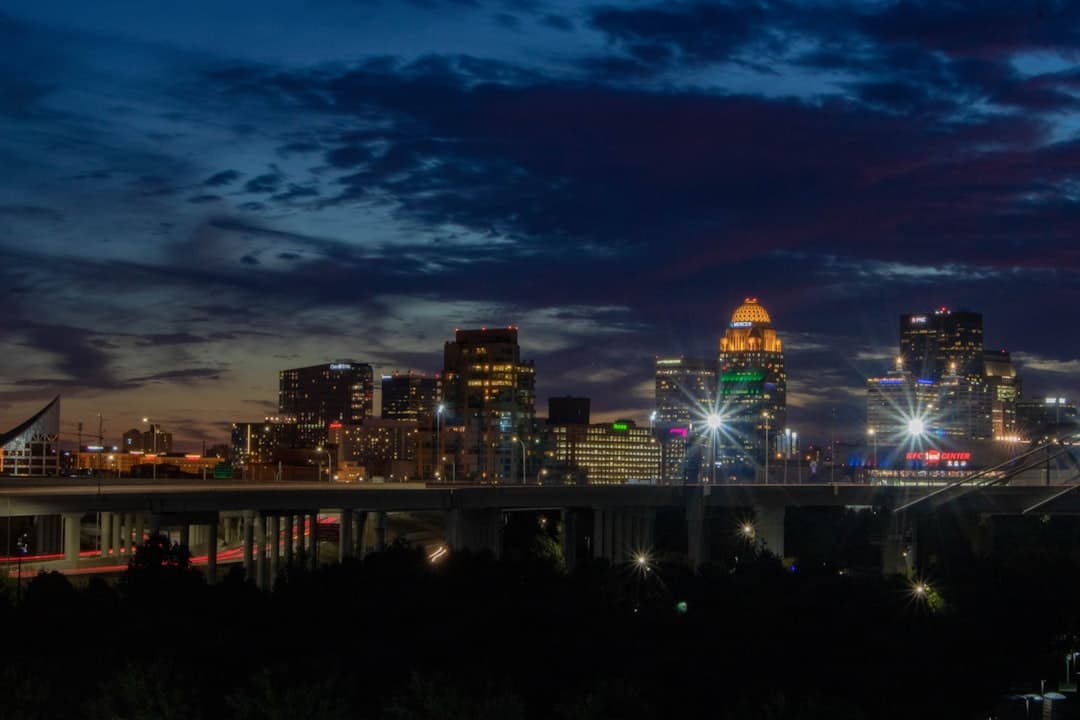 Louisville Kentucky riverfront skyline