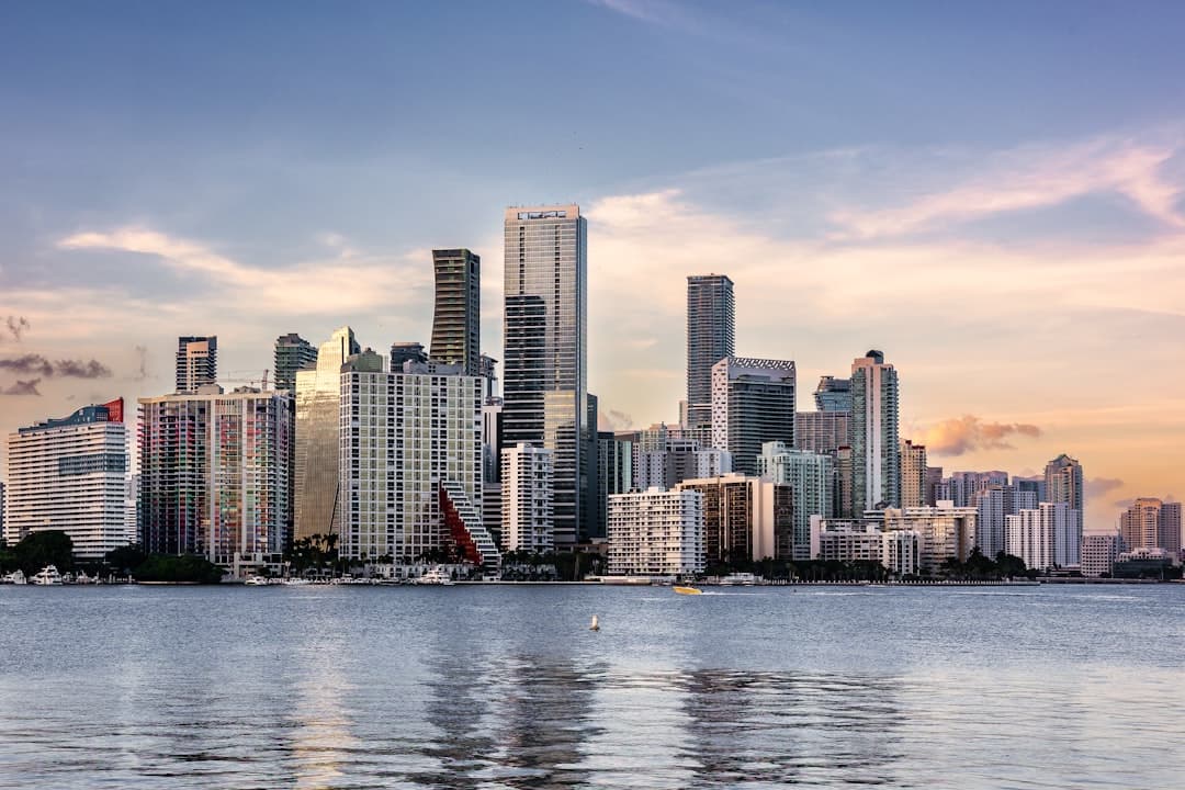 Miami Florida waterfront skyline
