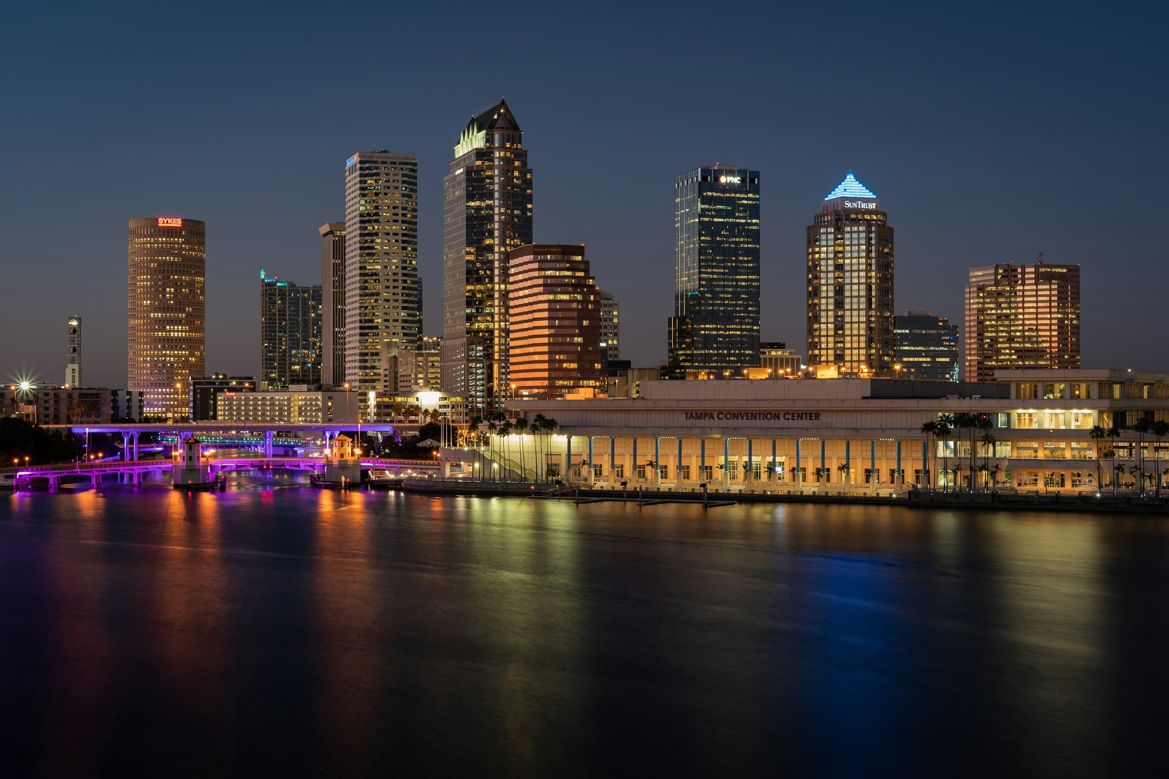 Tampa, Florida waterfront and downtown skyline